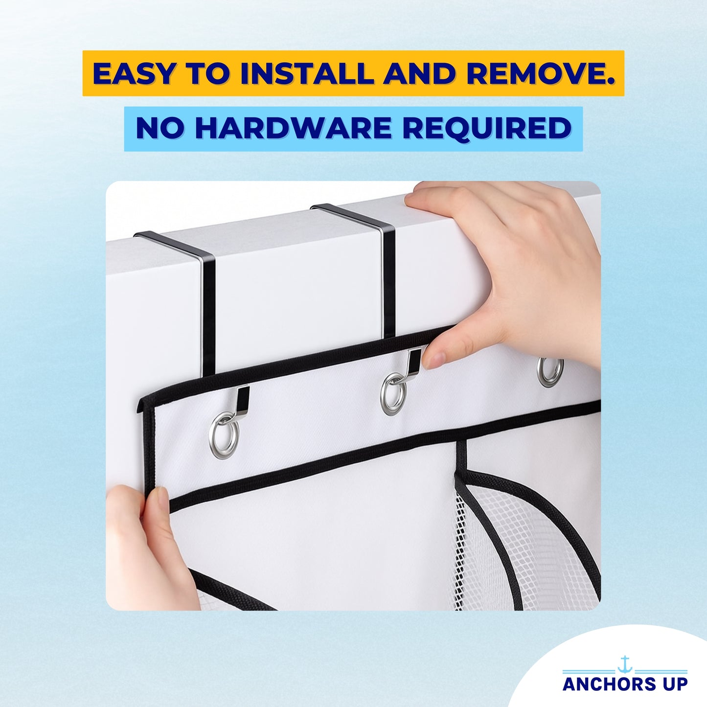 Hanging Cruise Cabin Organiser - Over the Door Storage with Pockets