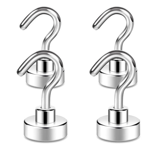 Magnetic Cabin Hooks - Silver Anchors Up