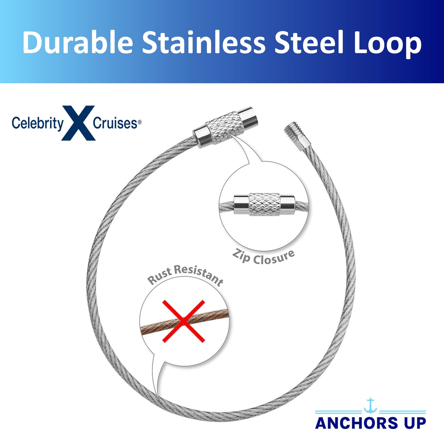 Celebrity Cruise Luggage Tag Holders - Set of 4