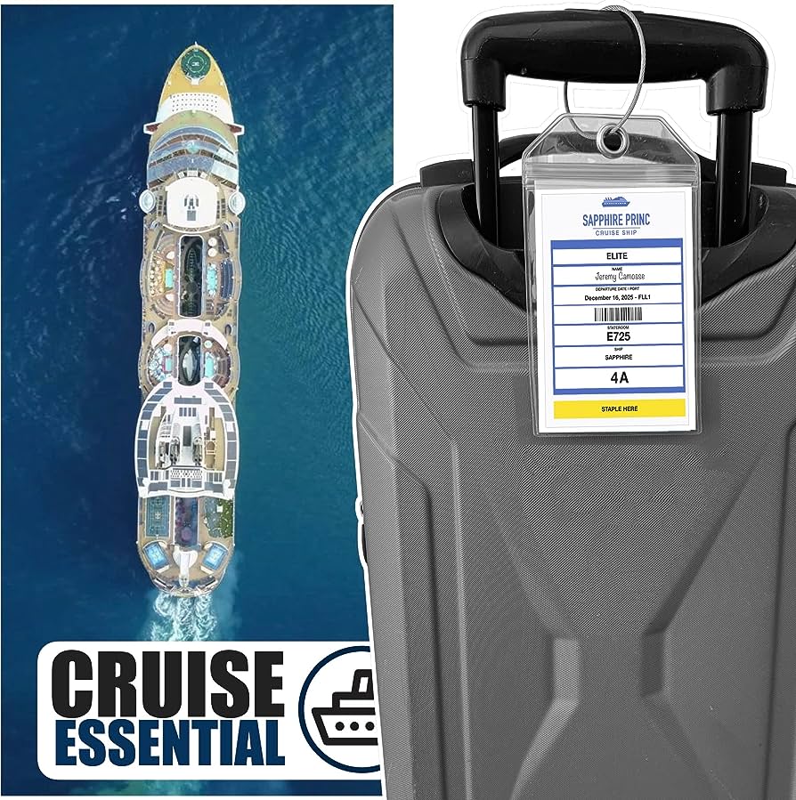 Cruise luggage labels clearance