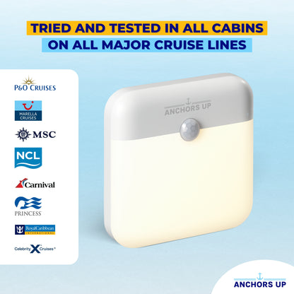 Magnetic Cabin Night Light for Cruises - Motion Sensor & USB Rechargeable