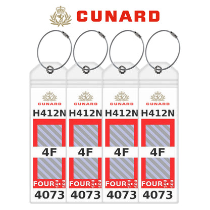 Luggage Tag Holders for all Cruise Lines - Set of 4