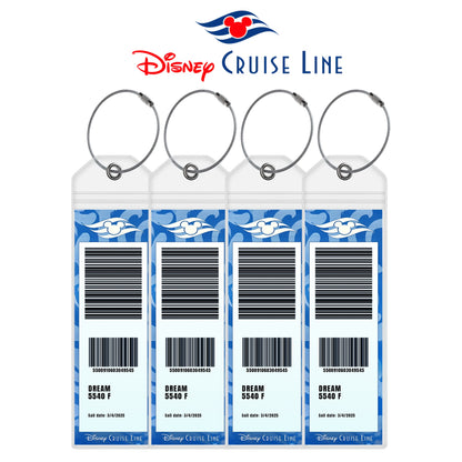 Luggage Tag Holders for all Cruise Lines - Set of 4