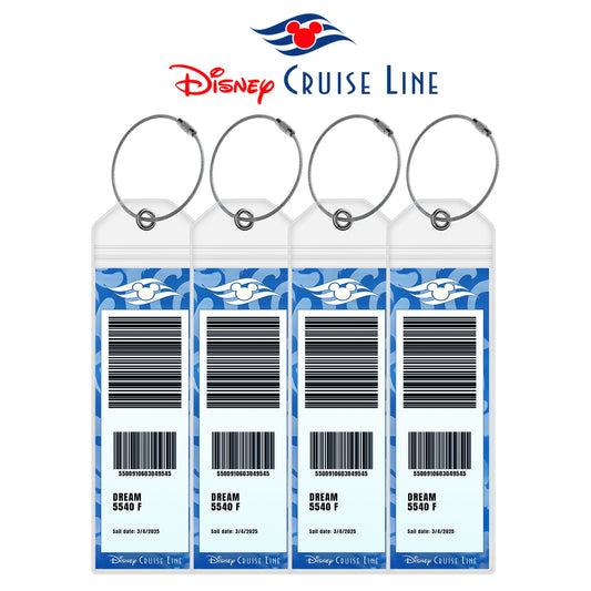 Disney Cruise Line Luggage Tag Holders - Set of 4