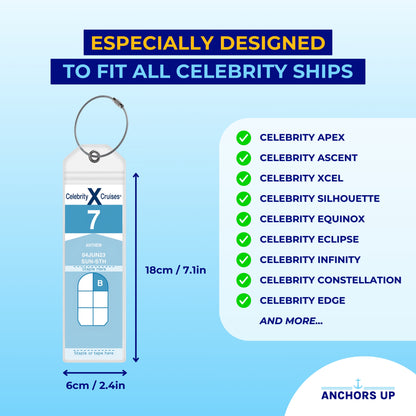 Celebrity Cruise Luggage Tag Holders - Set of 4