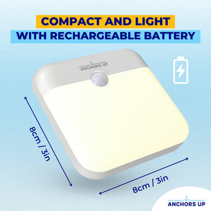 Magnetic Cabin Night Light for Cruises - Motion Sensor & USB Rechargeable