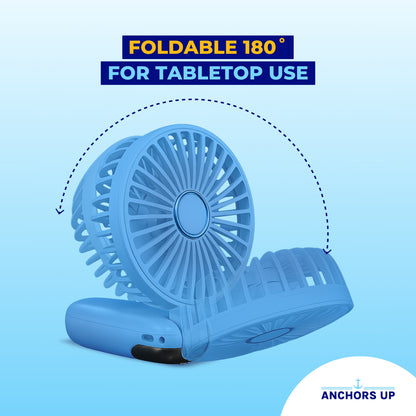 Cruise Approved 5-Speed Handheld Travel Fan – USB Rechargeable