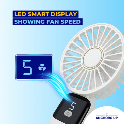Cruise Approved 5-Speed Handheld Travel Fan – USB Rechargeable