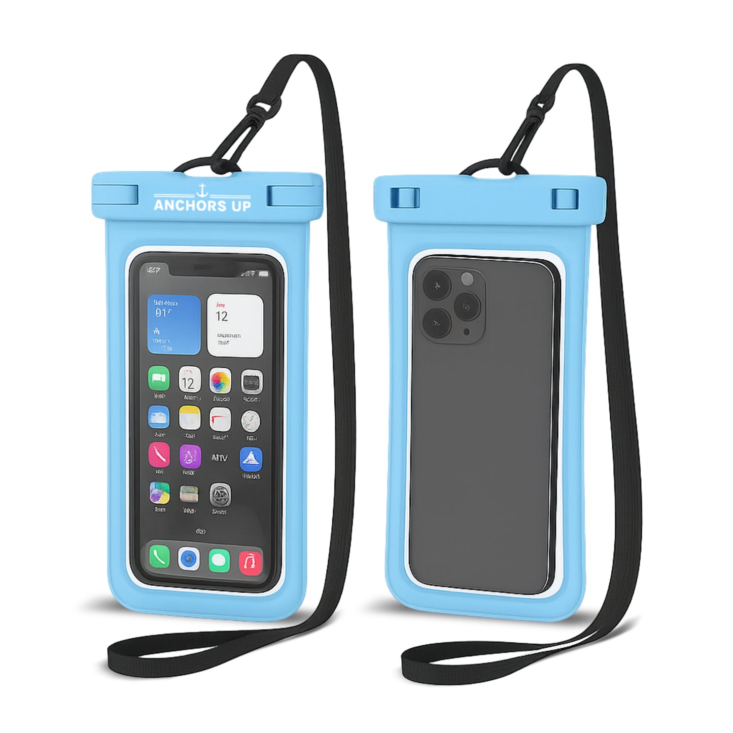 Waterproof Phone Pouch with Lanyard - Cruise & Beach Ready - Universal Fit