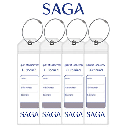 Luggage Tag Holders for all Cruise Lines - Set of 4