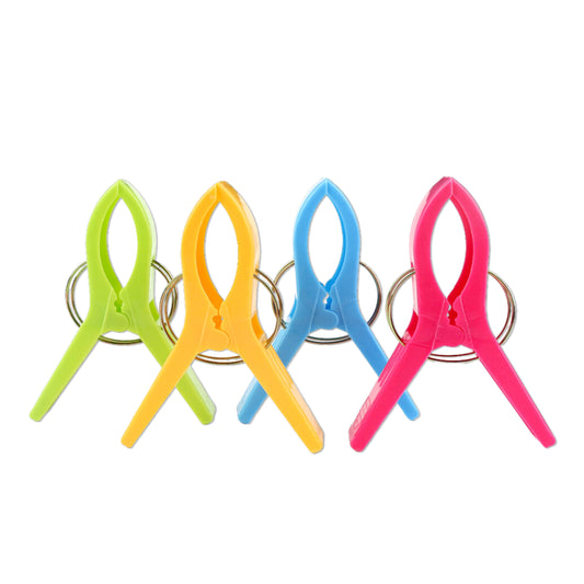 Towel Clips for Cruise Deck Chairs & Sunbeds - Strong Windproof Hold - Set of 4