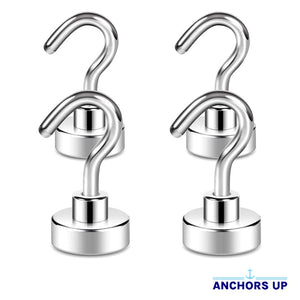 Magnetic Cabin Hooks - Silver Anchors Up