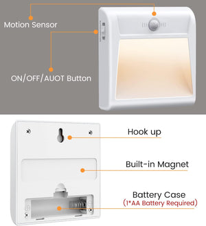 Magnetic Cabin Night Light with Motion Sensor - CRUISE APPROVED Anchors Up