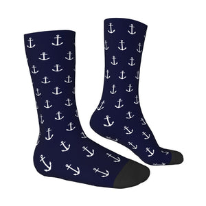 Cruise-Themed Blue Socks