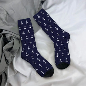 Cruise-Themed Blue Socks