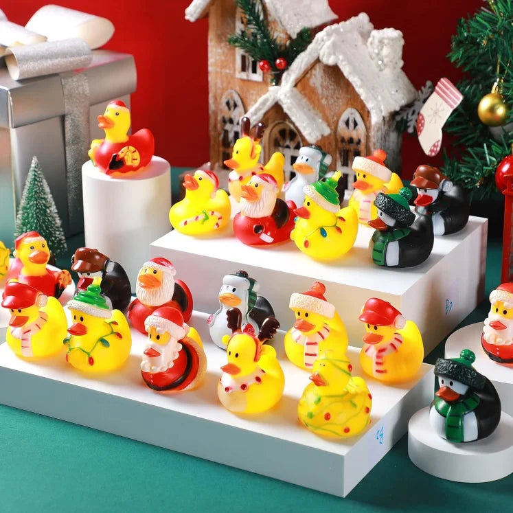 Christmas Rubber Ducks for Cruises Set of 8 Anchors Up