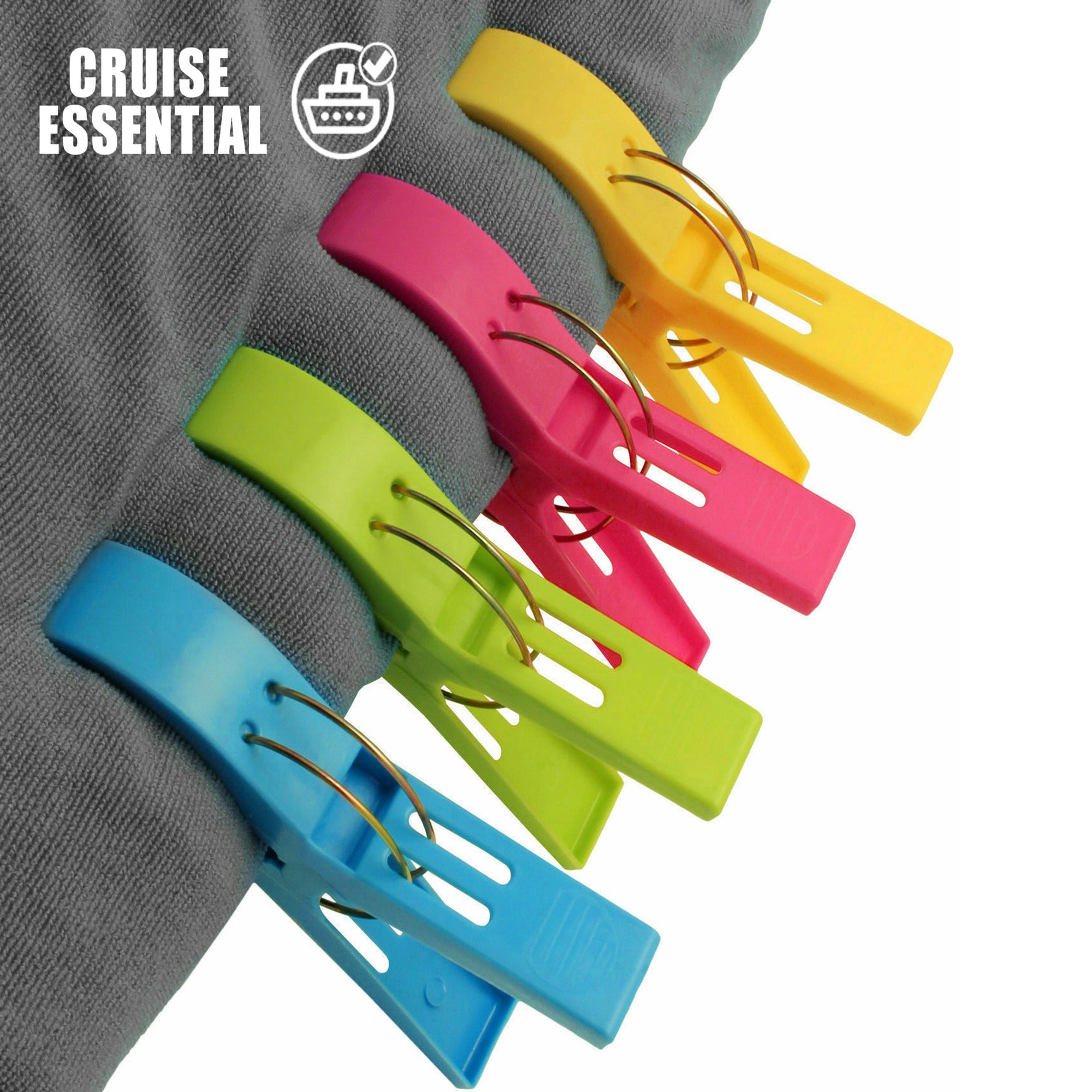 4x Towel Clips for Chairs and Sunbeds