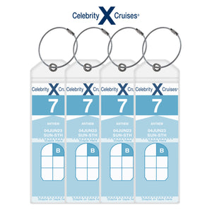 Celebrity Luggage Tag Holders - Set of 4