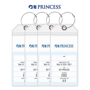 Luggage Tag Holders for all Cruise Lines - Set of 4