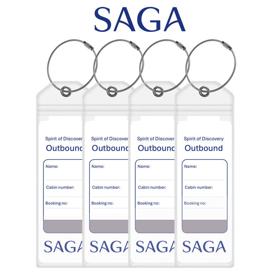 Saga Cruise Luggage Tag Holders - Set of 4