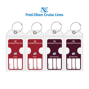 Luggage Tag Holders for all Cruise Lines - Set of 4