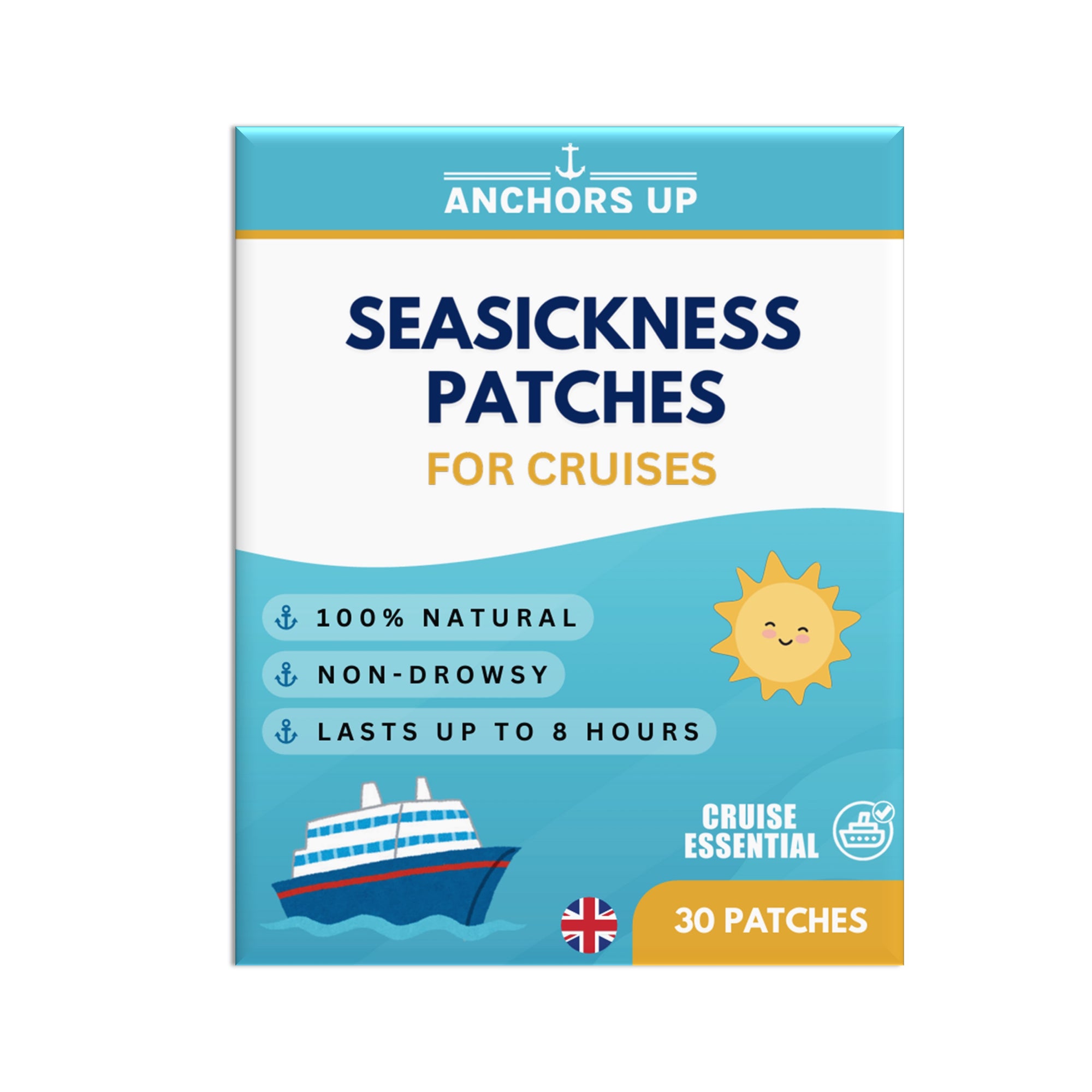 Motion & Sea Sickness Patches for Cruises (30pcs)