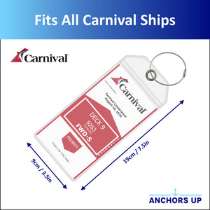 Carnival Luggage Tag Holders - Set of 4