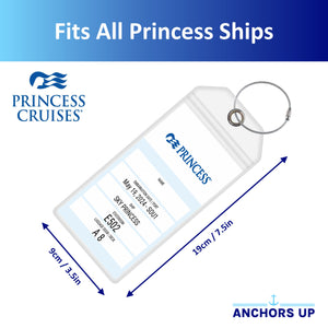 Princess Luggage Tag Holders - Set of 4