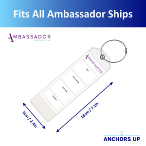 Ambassador Cruise Luggage Tag Holders - Set of 4