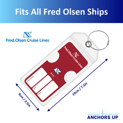 Fred Olsen Cruise Luggage Tag Holders - Set of 4