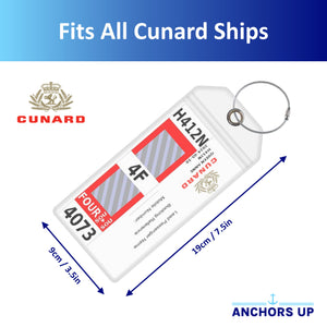 Cunard Luggage Tag Holders - Set of 4