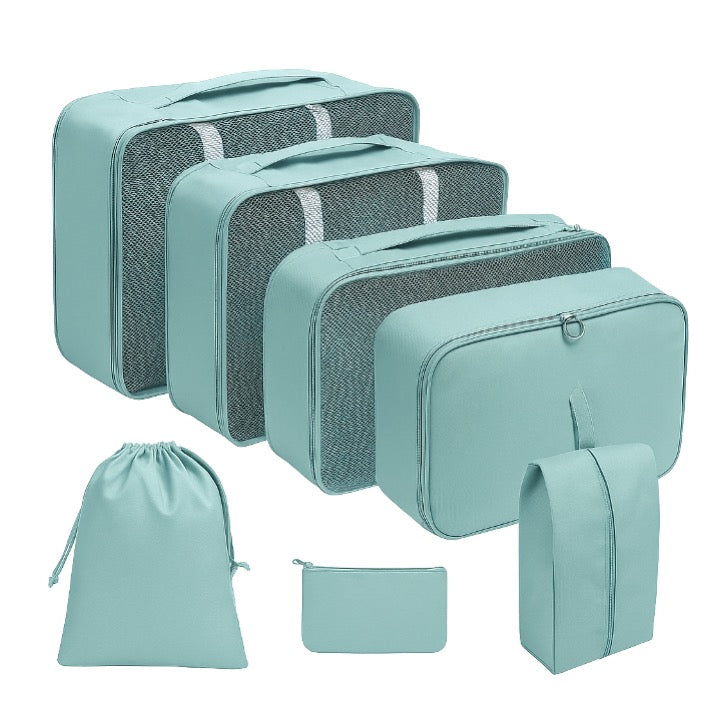 Cruise Approved Packing Cubes – 7 Piece Set with Laundry Bag, Shoe Bag & Accessory Pouch