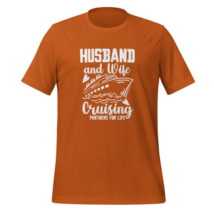 Unisex Cotton Cruise T-shirt - "Husband and wife" - Autumn